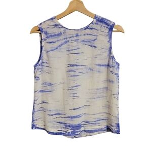 Equipment Femme Blue Tie Dye Silk Reagan Blouse